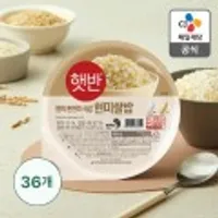 햇반 현미쌀밥 210g X 36개 임박 내년 1월