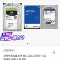 씨게이트 바라쿠다 하드 8TB / 웨스턴 하드 8TB 직구