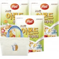 포스트 아몬드 후레이크 시리얼 620g 3개 +크리치오 미니 에코백