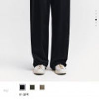 지오다노 와이드핏 밴딩슬랙스