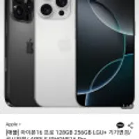 애플 아이폰 16프로 유플기변 공시약정 라이트+
