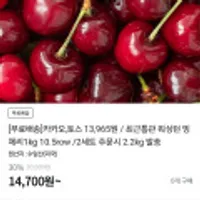 워싱턴 빙체리 10.5row 1kg