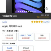 아이패드 미니6세대 64GB스페이스그레이