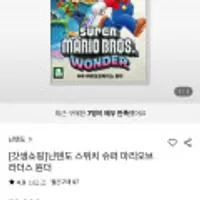 닌텐도 스위치 슈퍼 마리오브라더스 원더