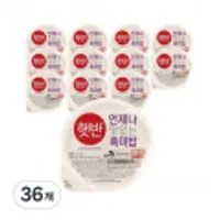 햇반 흑미밥, 210g, 36개