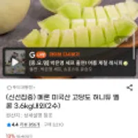 미국산 고당도 허니듀 멜론 3.6kg내외 (2수)