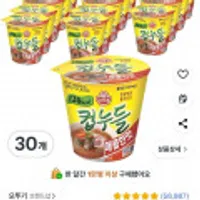 오뚜기 컵누들 매콤한맛 37.8g, 30개