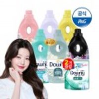 다우니 신향 초고농축 섬유유연제 향수컬렉션 화이트티 1L 6개+200ml 2개