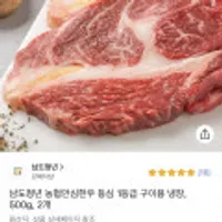 농협안심한우 등심 1등급 구이용 냉장 500g x 2개
