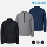 컬럼비아 남성 기본 솔리드 하프 집업 플리스 티셔츠