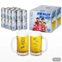 카스0.0제로 355ml 24캔 축구국가대표 싸인전용잔 2개증정