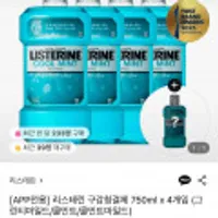 리스테린 구강청결제 750ml x 4개입