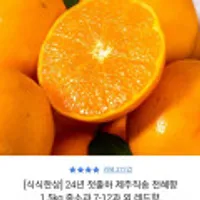 24년 첫출하 제주직송 천혜향 1.5kg 중소과