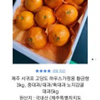 제주 서귀포 황금향 특대과 3kg 가정용