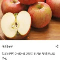 아삭아삭 고당도 산기슭 햇 홍로사과 2kg (15과내외)