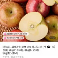 경북 안동 부사 사과 (가정용) 2kg 14-16과