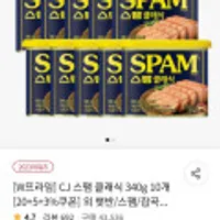 CJ제일제당 스팸 클래식 340g 10개