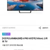 샤오미 L65MBA2KR] A PRO 65인치(165cm) 스마트 TV