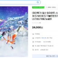 일산 원마운트 스노우파크 종일이용권(1매)