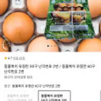 동물복지 유정란 60구 난각번호 2번