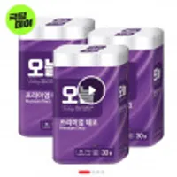오늘 천연펄프 3겹 화장지 30M 30롤x3개(총90롤)