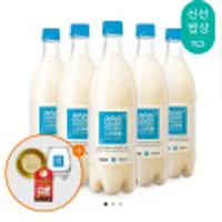 배상면주가 무아스파탐 느린마을막걸리 방울톡 750ml x 5입 + 사은품