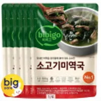 비비고 미역국 500g 6개 10% 적립