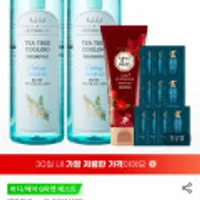 지마켓)댕기머리 허벌샴푸 1000ml x 2개 +클렌징폼 120ml +샴푸 10매