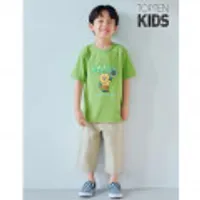 탑텐키즈 24년 S/S 공용 스판좋은 코튼 7부 배기 우븐팬츠