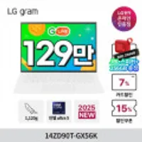 LG전자 그램 14ZD90T-GX56K SSD 256GB업