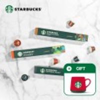 네스프레소 스타벅스 캡슐 총 80개 + 홀리데이 머그