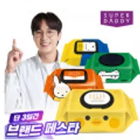 슈퍼대디 82g 고평량 병아리 물티슈 캡형 70매 20팩