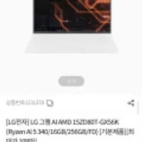 LG그램 15ZD80T-GX56K AMD 라이젠 AI 5 340
