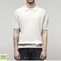 일꼬르소 25SS 카라 반팔니트 블랙,크림