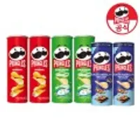 프링글스 110g x 4개 + 100g x 2개 (오리지날2+양파2+찹스테이크2)