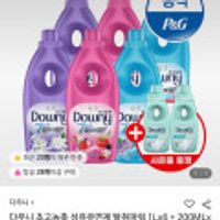 다우니 초고농축 섬유유연제 탈취파워 1Lx6개 + 200mlx2개