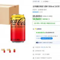 코카콜라제로 레몬 355ml 24개 1박스