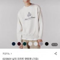 지오다노 남자 프린트 기모맨투맨