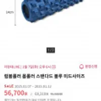 럼블롤러 폼롤러 스탠아드 블루 미드사이즈