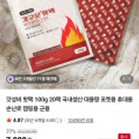 갓성비 핫팩 100g 20팩 국내생산 대용량