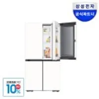 삼성 비스포크 AI 냉장고 4도어 902리터 푸드쇼케이스 1등급 RM70F90M1ZD 에센셜화이트