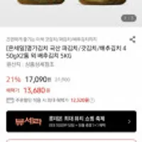 명가 김치 국산 전라도 파김치 450g 2통