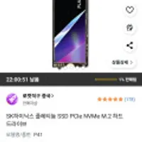 SK하이닉스 SSD PCIe NVMe M.2 P41 2TB