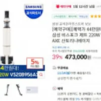 22년형 삼성 비스포크 제트 220W VS20B956AXE