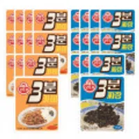 오뚜기 3분 레트로 카레 약간매운맛 200g 12개+레트로 짜장 200g 12개 외 5종 ,오뚜기 뿌셔뿌셔