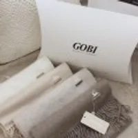 GOBI고비 캐시미어 100%머플러 산양자수외 160x30cm