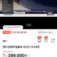 덴비 임페리얼블루 4인조 디너세트