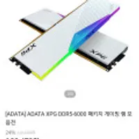 ADATA XPG DDR5-6000 CL30 LANCER RGB 화이트 패키지 (32GB(16Gx2))