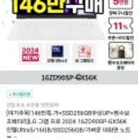 2024 LG그램 프로 16ZD90SP-GX56K 400nit/WQXGA