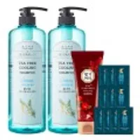 댕기머리 허벌 샴푸 1000ml 2개+클렌징폼 120ml+샴푸10매